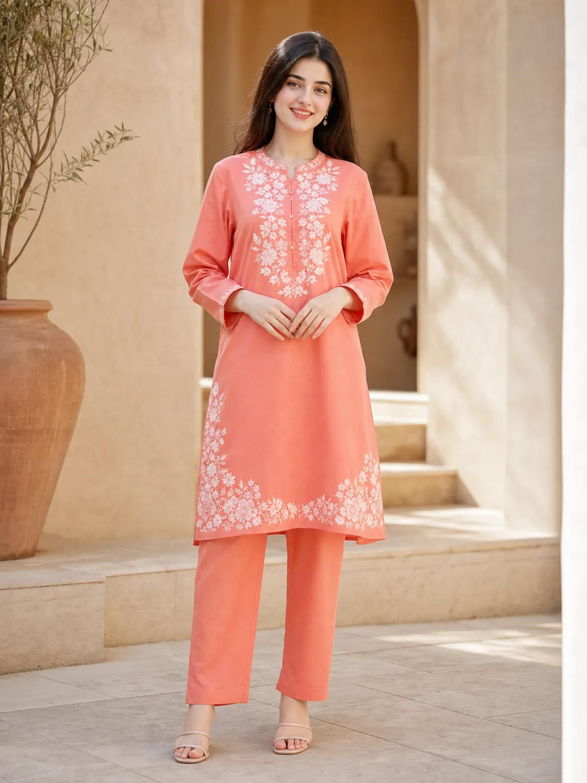 Laleh (Hand Embroidered) — 2pc lawn suit Hand Embroidered