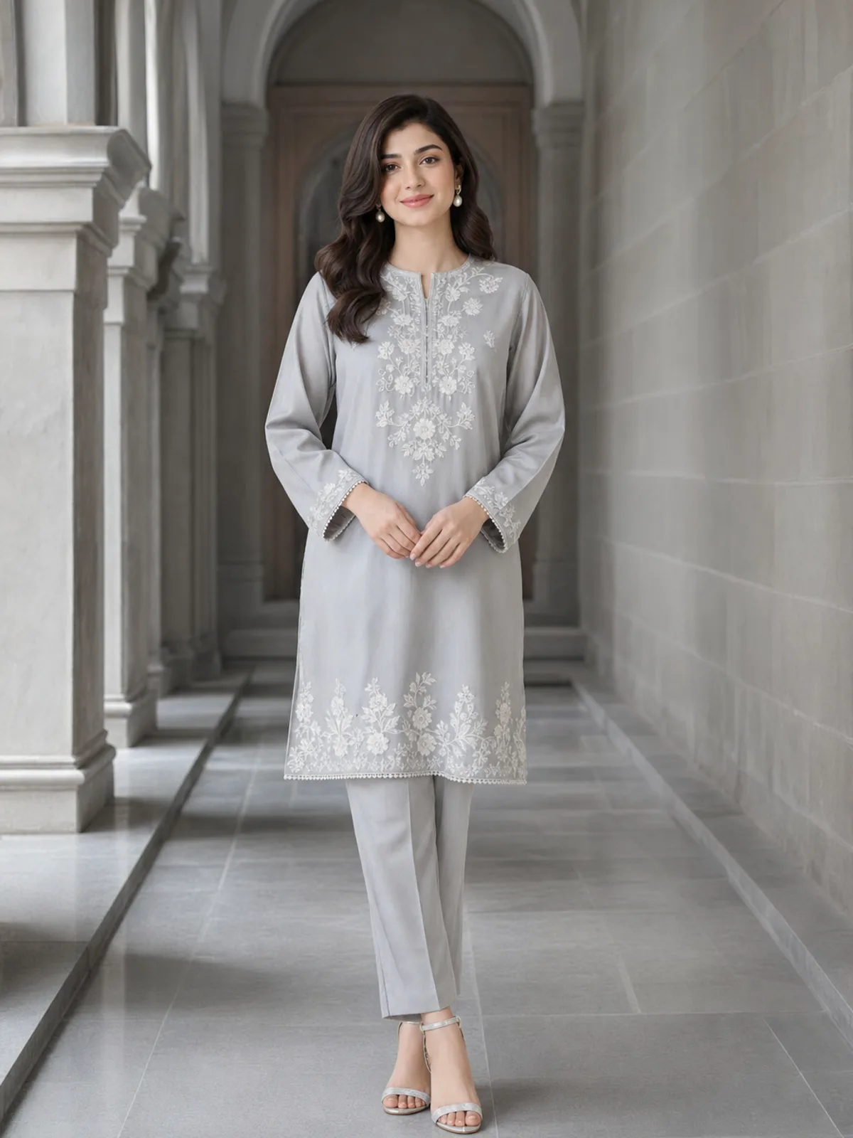 Shabnam (Hand Embroidered) — 2pc lawn suit Hand Embroidered