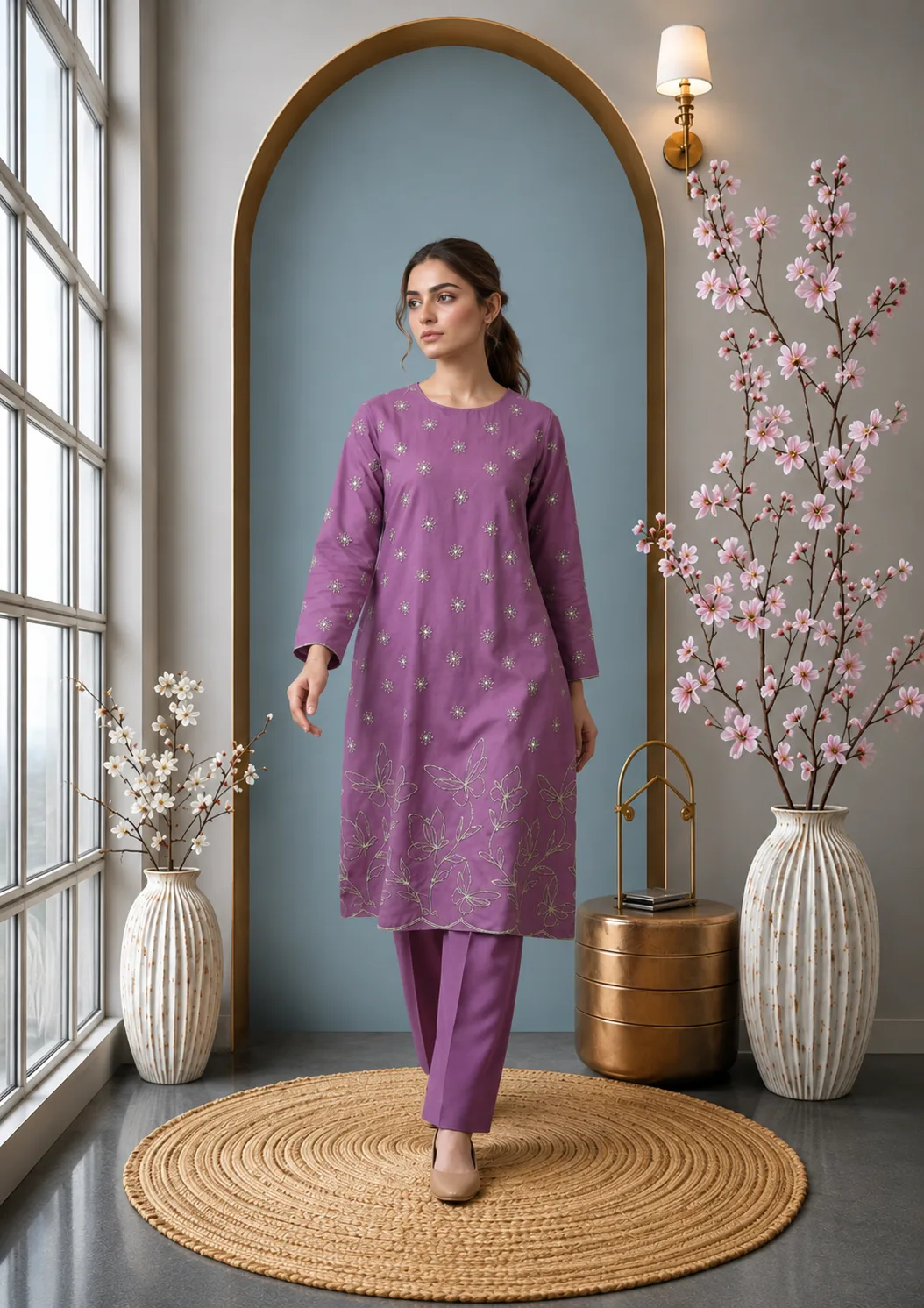 Laila (Hand Embroidered) — Hand Embroidered Kurta