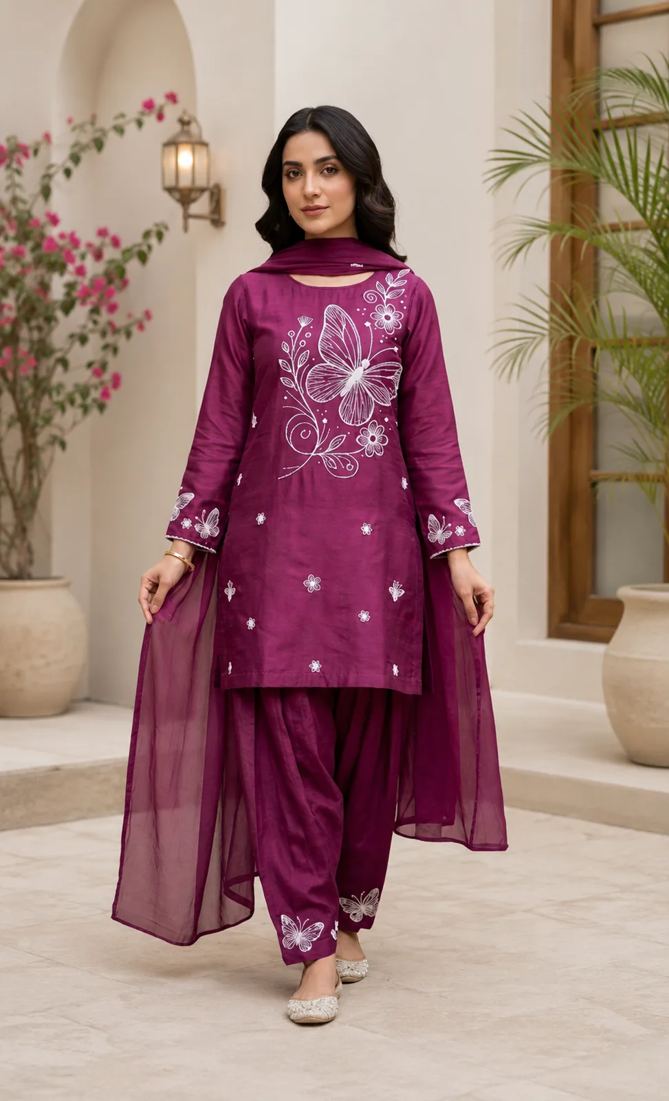 Parwana (Hand Embroidered) — Hand Embroidered 3-Piece