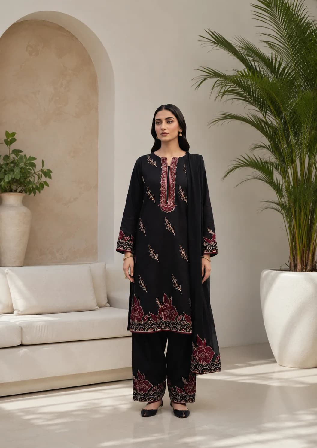 Raat (Hand Embroidered) — Hand Embroidered 3-Piece