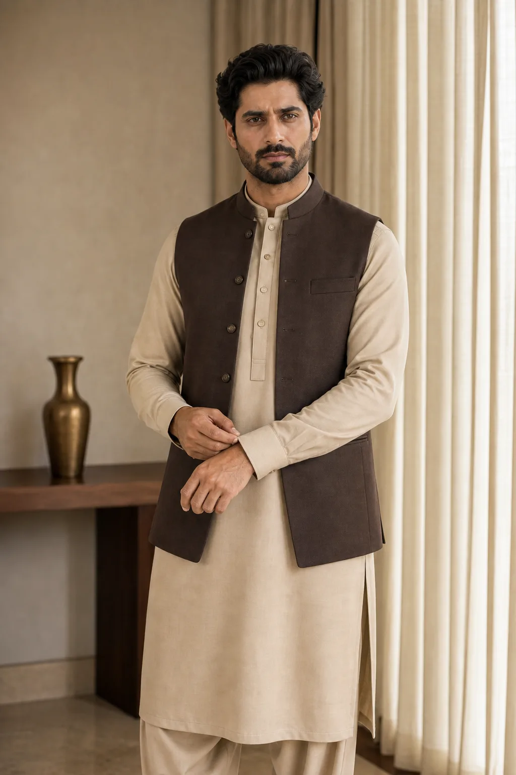 Omar — Shalwar Kameez with Waistcoat