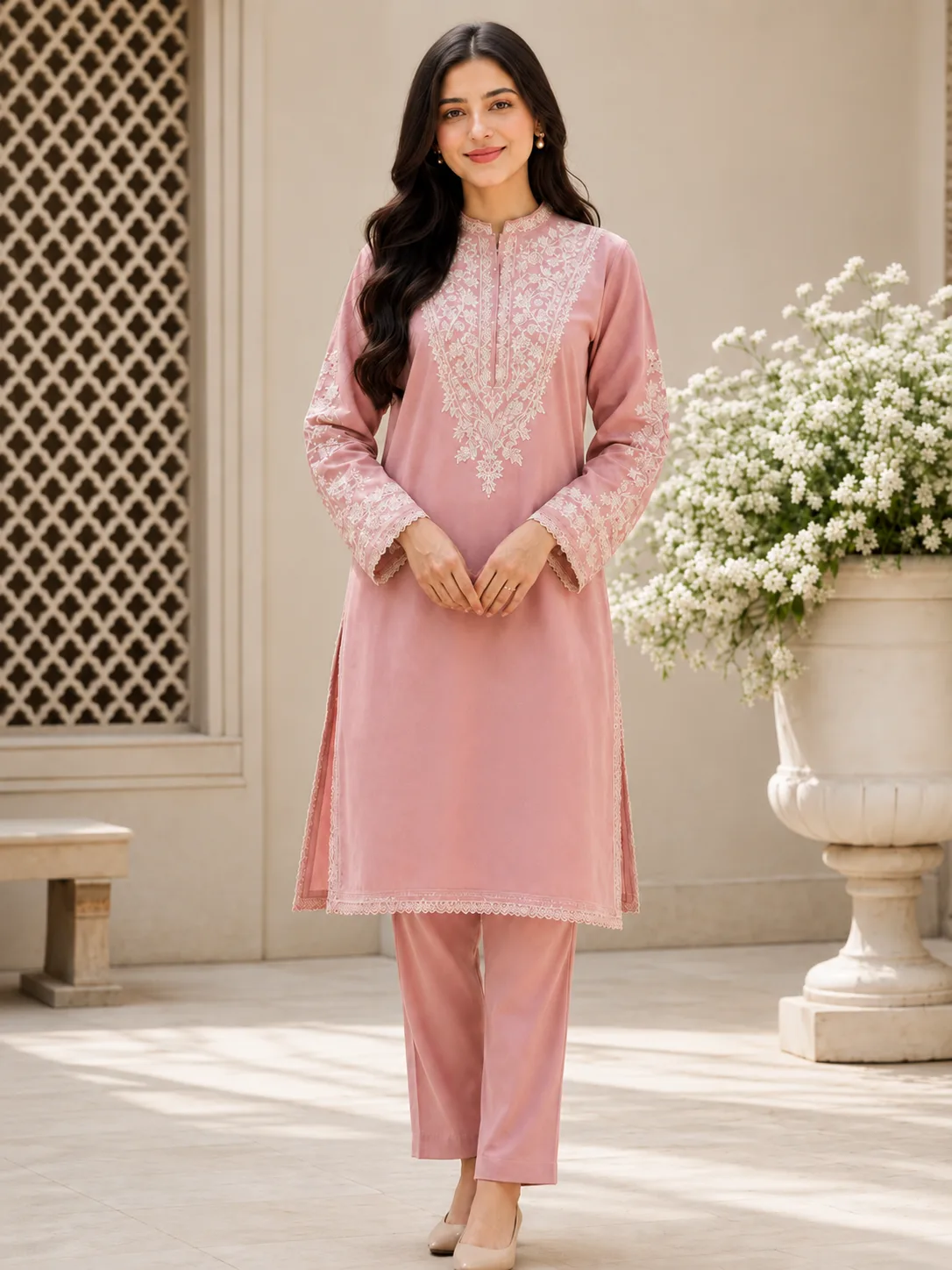 Pareesa (Hand Embroidered) — 2pc lawn suit Hand Embroidered