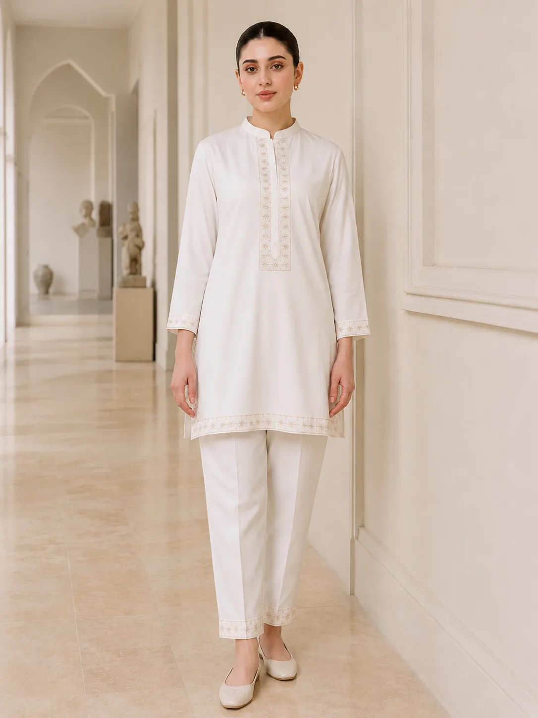 Sitara (Hand Embroidered) — 2pc lawn suit Hand Embroidered